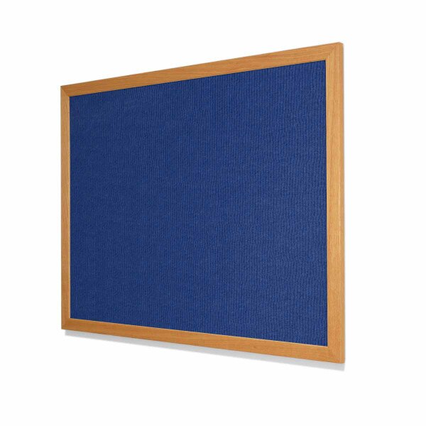 Monarch Ribbed VELCRO® Compatible Cork Board with Red Oak Frame